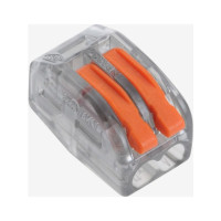З'єднувач кабелю 2-pin аналог WAGO K222-412T, 50штпак Voltronic (K222-412T/50)