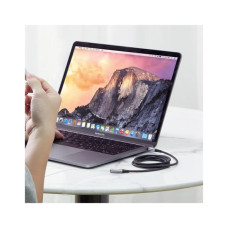 Кабель мультимедійний 3.5mm M to 3.5mm F 1.0m Gray HOCO (6931474762153)