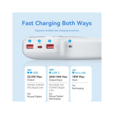 Батарея універсальна Vention 20000 mAh 22.5W Black LED Display Type (FHLB0)