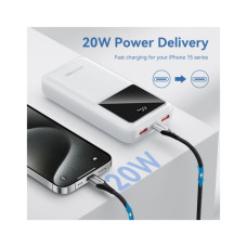 Батарея універсальна Vention 20000 mAh 22.5W Black LED Display Type (FHLB0)