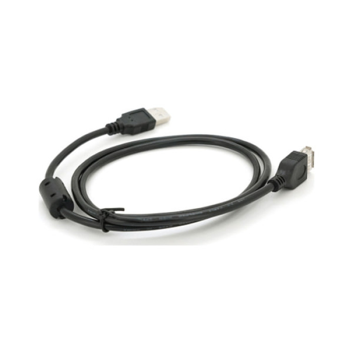 Дата кабель USB 2.0 AM/AF 1.0m ferrite black Voltronic (YT-AM/AF-1.0B)