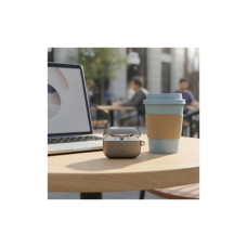 Чохол для навушників Uniq Glase AirPods Pro 2 gen Glossy Smoke (8886463683590)