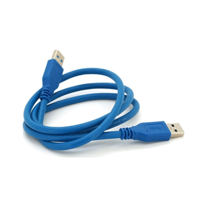 Дата кабель USB 3.0 AM/AM 1.0m Blue Voltronic (YT-3.0AM+AM-1.0)