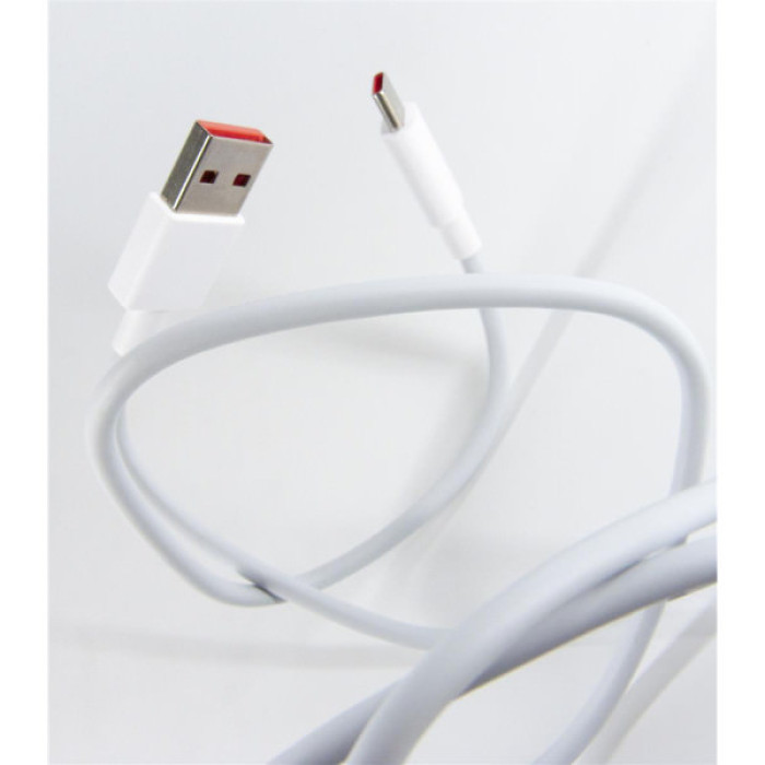 Дата кабель USB 2.0 AM to USB-C 1.0m 6A white Dengos (PLS-TC-6A-WHITE)