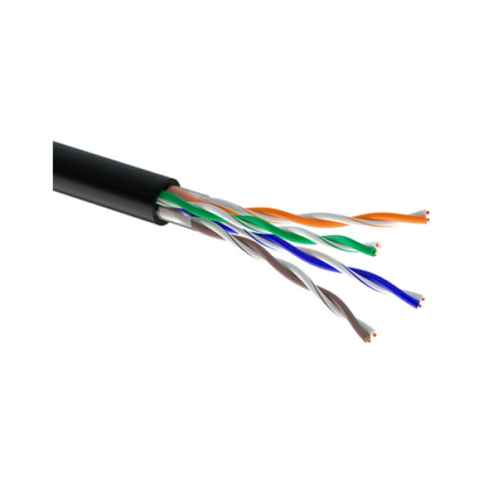 Кабель мережевий OK-Net UTP 305м cat.5e зовнішній (U/UTP-cat.5Е) (КПП-ВП (100) 4*2*0,50)