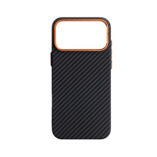 Чохол до мобільного телефона Armorstandart LikeCarbon2 SE MagCase Apple iPhone 17 Pro Max Black Orange (ARM89162)