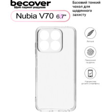 Чохол до мобільного телефона BeCover Nubia V70 Transparancy (713561)