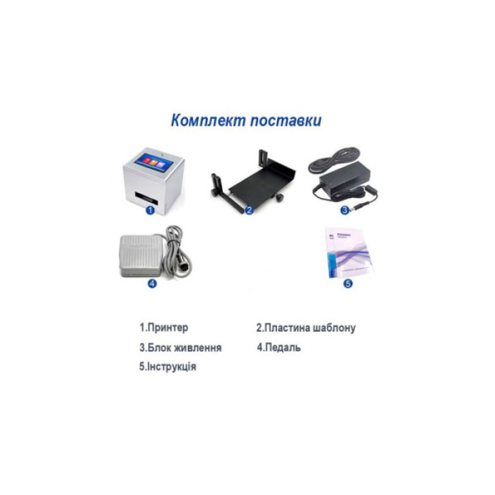 Маркіратор UKRMARK каплеструйный настольный, DT-01, 12.7mm, экран 5", (без картриджа) (900448)