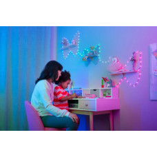 Гірлянда Twinkly Smart LED, Strings USB 200 Heart-shaped RGB LEDs, Green Wire, USB-C 12м (TWKH200RGB-G)