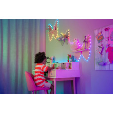 Гірлянда Twinkly Smart LED, Strings USB 200 Heart-shaped RGB LEDs, Green Wire, USB-C 12м (TWKH200RGB-G)