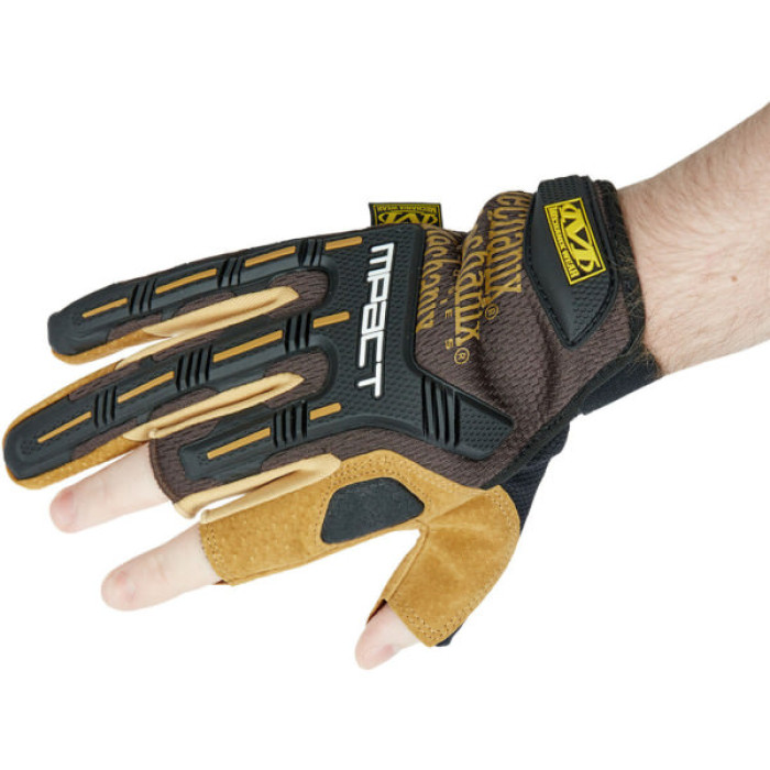 Тактичні рукавички Mechanix M-Pact Framer Leather M Brown (LFR-75-009)