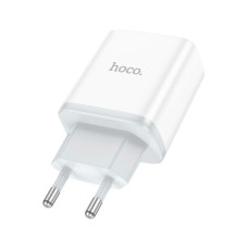 Зарядний пристрій HOCO C105A Stage 1xUSB-C PD20W + 1xUSB QC3.0 White (6931474782946)