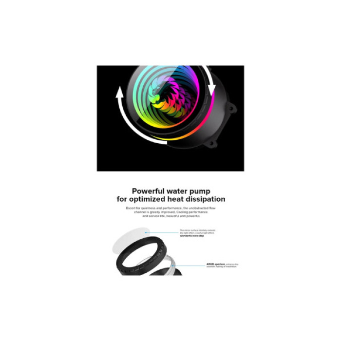 Система рідинного охолодження Gamemax IceBurg 360 Infinity WH