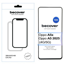 Скло захисне BeCover 10D Oppo A5x / A5 2025 (4G/5G) Black (713930)