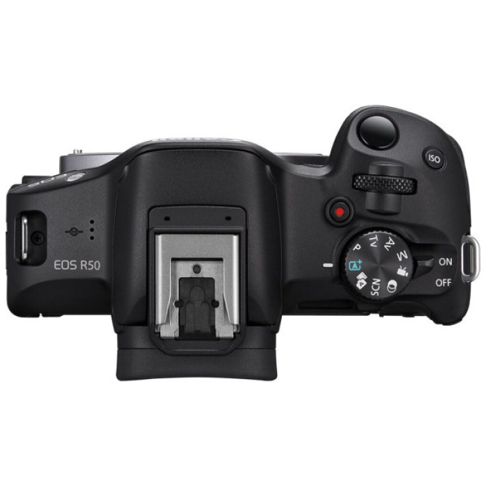 Цифровий фотоапарат Canon EOS R50 + RF-S 18-45 IS STM + RF 75-300 Black (5811C150BA)