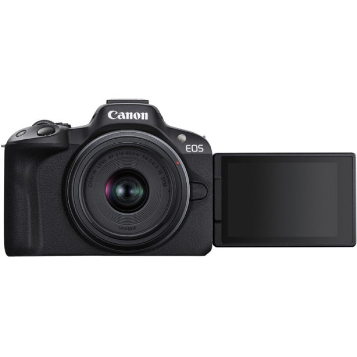 Цифровий фотоапарат Canon EOS R50 + RF-S 18-45 IS STM + RF 75-300 Black (5811C150BA)