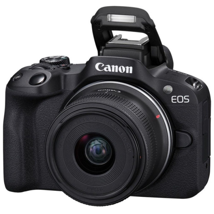 Цифровий фотоапарат Canon EOS R50 + RF-S 18-45 IS STM + RF 75-300 Black (5811C150BA)