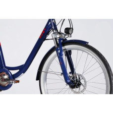 Електровелосипед Dorozhnik 26" eRUBY DD FR рама-17" 36B 13А*г 500Вт 2026 темно-синій (ELB-D-26-299)