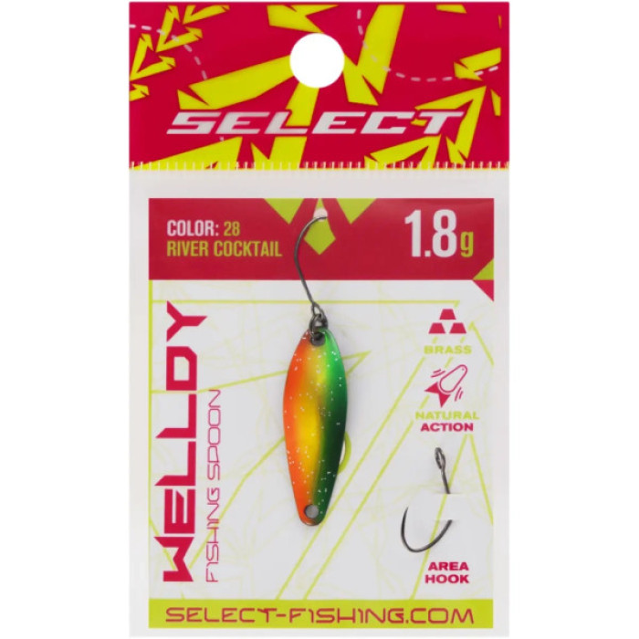 Блешня Select Welldy 1.8g 31mm 28 River Cocktail (1870.80.98)