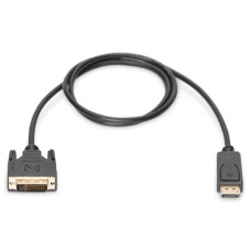 Кабель мультимедійний Display Port to DVI 24+1pin, 2.0m Digitus (AK-340301-020-S)
