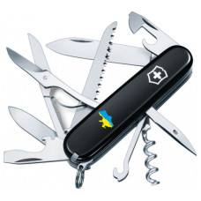 Ніж Victorinox Huntsman Ukraine Black "Карта України Жовто-Блакитна" (1.3713.3_T1166u)