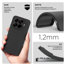 Чохол до мобільного телефона Armorstandart Matte Slim Fit Xiaomi 15T Pro 5G Black (ARM86994)
