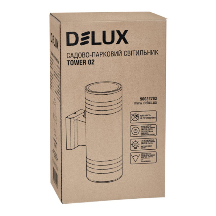 Світильник Delux TOWER 02 2*E27 IP56 (90022793)