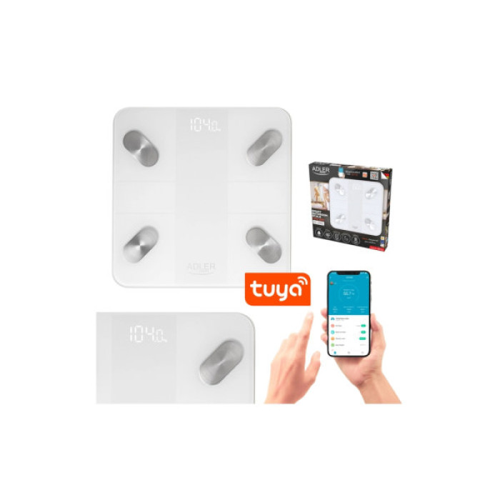 Ваги підлогові Adler AD 8186 white (AD8186W)