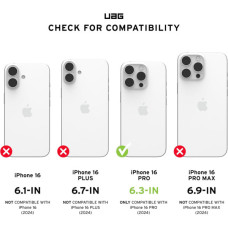 Чохол до мобільного телефона UAG iPhone 16 Pro Plyo Magsafe LE Black/Clear Ombre (11448011404G)
