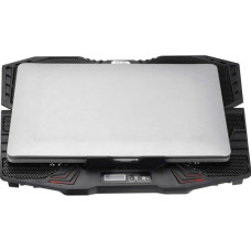 Підставка до ноутбука IceCoorel 10-15", 1*125mm 1400 RPM + 4*70mm 2500 RPM, 2*USB, 365x297x30mm, Blue (K5Bl)