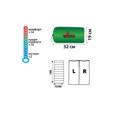 Спальний мішок Totem Woodcock L Olive (UTTS-001-L)