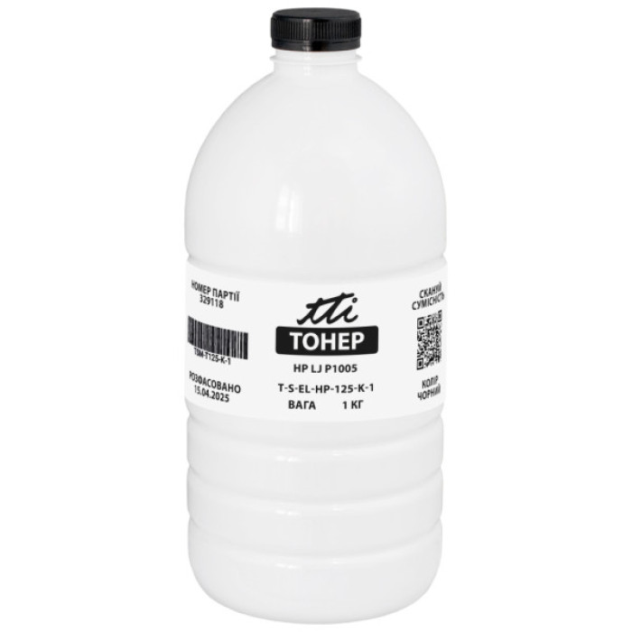 Тонер HP LJ P1005, 1 кг TTI (TSM-T125-K-1)