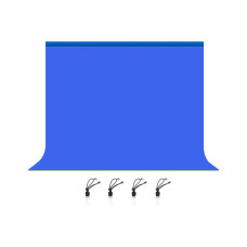 Фон Puluz PU5214L backdrop 3x2 m blue (PU5214L)