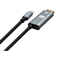 Кабель мультимедійний USB-C to DisplayPort M 1.5m v1.2 4K60Hz PD 100W port Vinga (VCPVCCD1215PD)