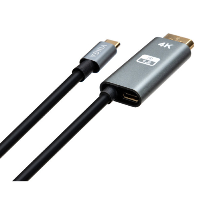Кабель мультимедійний USB-C to DisplayPort M 1.5m v1.2 4K60Hz PD 100W port Vinga (VCPVCCD1215PD)