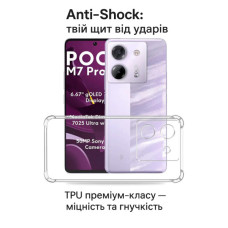 Чохол до мобільного телефона BeCover Anti-Shock Poco M7 Pro 5G Clear (713809)