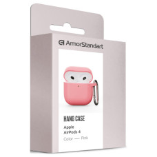 Чохол для навушників Armorstandart Hang Case для Apple AirPods 4 Pink (ARM81290)