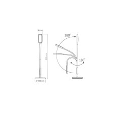 Торшер Videx LED торшер підлоговий білий14W 3000-5500K 220V (VL-TF07W)