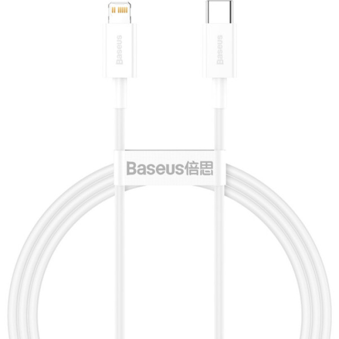 Дата кабель USB-C to Lightning 1.0m 20W Superior Series White Baseus (CATLYS-A02)