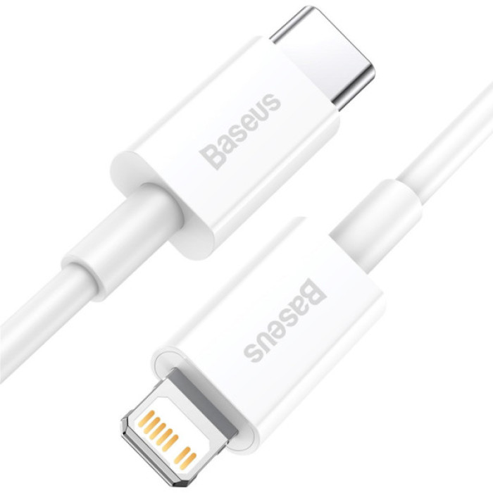 Дата кабель USB-C to Lightning 1.0m 20W Superior Series White Baseus (CATLYS-A02)