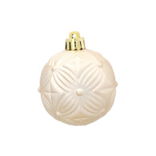 Ялинкова іграшка Chomik пластикові кульки компл. 16 шт, 6см, шампань (5900779853140_1)