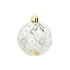Ялинкова іграшка Chomik пластикові кульки компл. 16 шт, 6см, шампань (5900779853140_1)