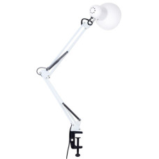 Настільна лампа Євросвітло Ridy-027 E27 зі струбциною біла