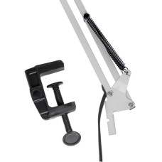 Настільна лампа Євросвітло Ridy-027 E27 зі струбциною біла