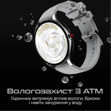 Смарт-годинник HiFuture aura 2 silver (aura2.silver)