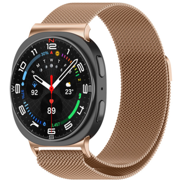 Ремінець до смарт-годинника Armorstandart Milanese Magnetic Samsung Watch 8 / 8 Classic (20x113 mm) Rose Gold (ARM87360)
