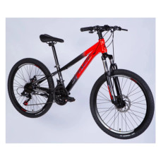 Велосипед Space 24" MARS DD FR рама-11" ST 2026 червоно-чорний (OPS-SP-24-056)