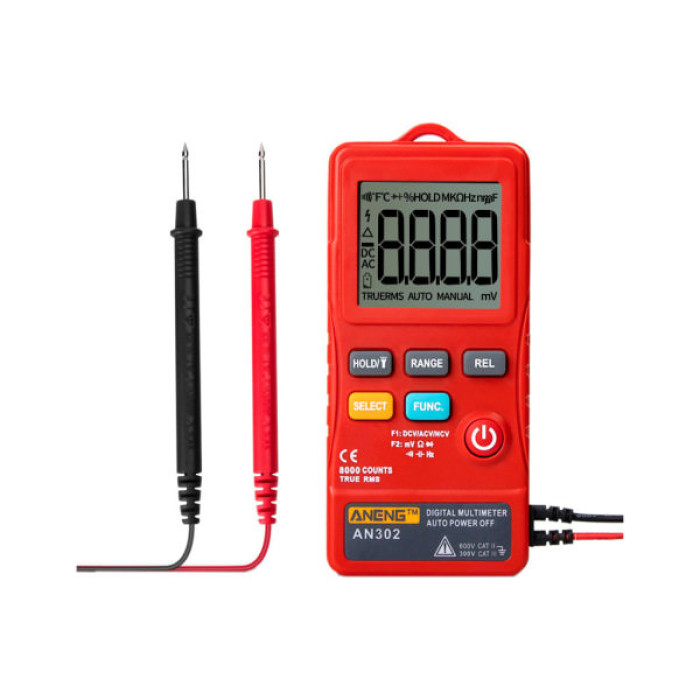 Цифровий мультиметр ANENG AN-302, V, A, R, C, F (AN-302)