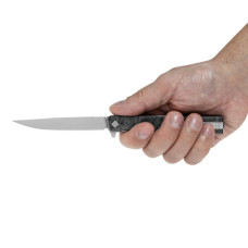 Ніж Ocaso Solstice, Engraved titanium, Topo Pattern, Satin (10ETS)