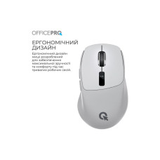 Мишка OfficePro M398G Wireless/Bluetooth Gray (M398G)